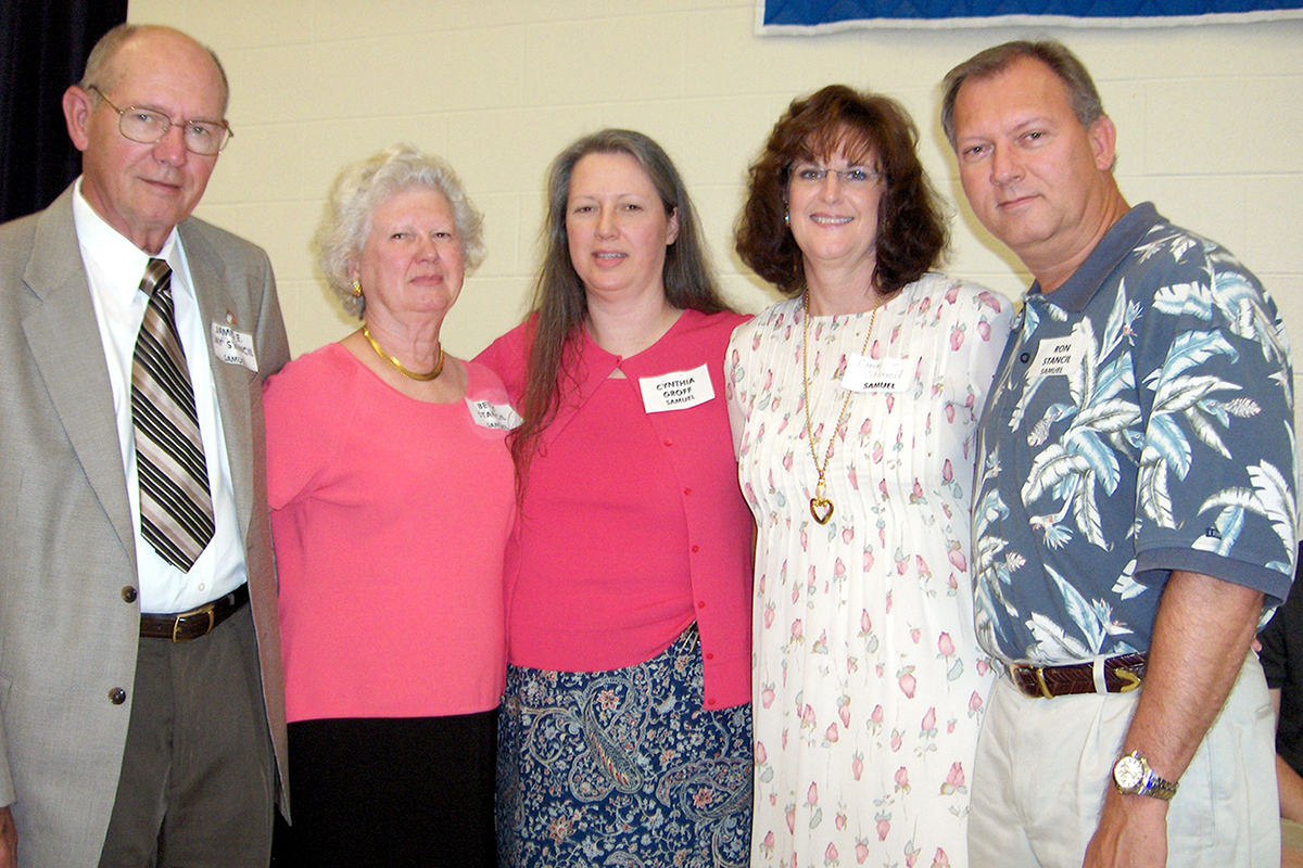 Jay and Betty Matthews Stancil with Cynthia Groff and Cindy and Ron Stancil at the 2006 Stancil Family Reunion.