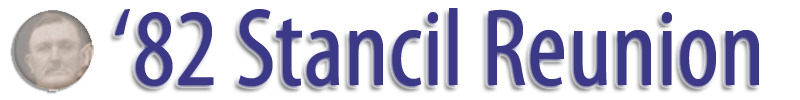 Banner for the 1982 Stancil Reunion